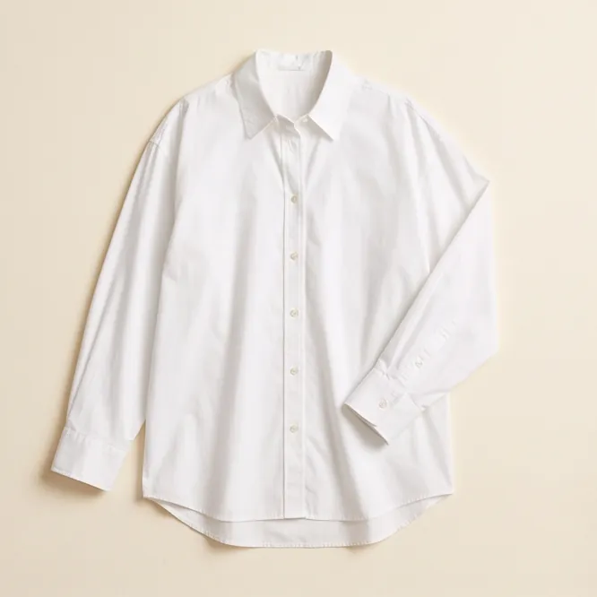 Gemmayzeh oversized white cotton shirt