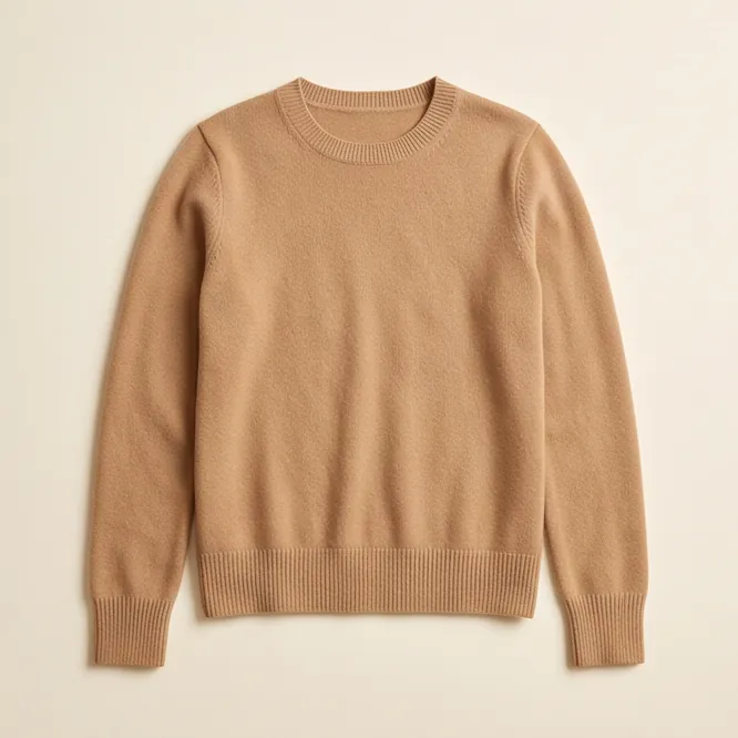 Zahle camel cashmere crew sweater