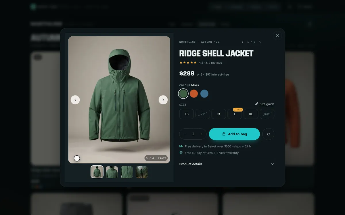 Quick Product View — live feature demo