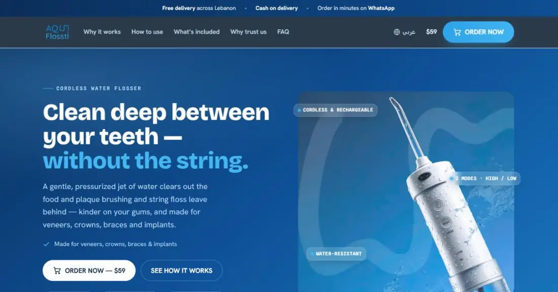 Aqua Flossti — homepage