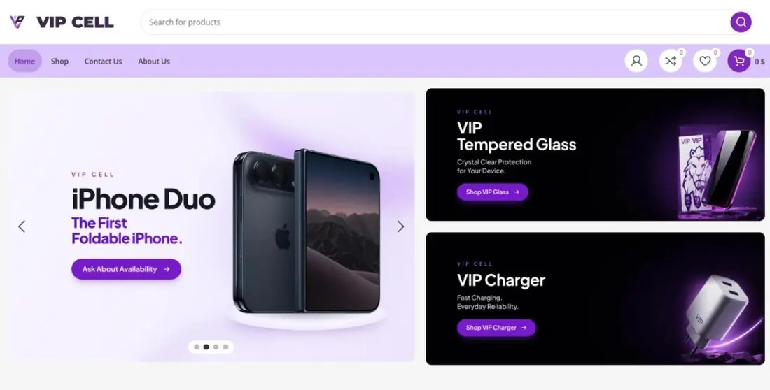 VIP Cell — homepage